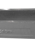 Built Tough Stainless Steel Conduit Outlet Body Lr Style Two Inch Threaded Enclosure with secure cover viewed from side, showcasing design.