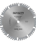 10 Inch Table Saw Blade With 50 Teeth For Clean Smooth Cuts Five Eighth Inch Bore One Eighth Inch Kerf Beefy Nickel Armor Coated