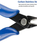 10 Pack Flush Wire Cutters Pliers Set With Diagonal Side Cutting Jaws For Jewelry Making And Crafts Ultra Sharp High Carbon Steel Blades Five Inch Palm Size For Clean Precise Cuts