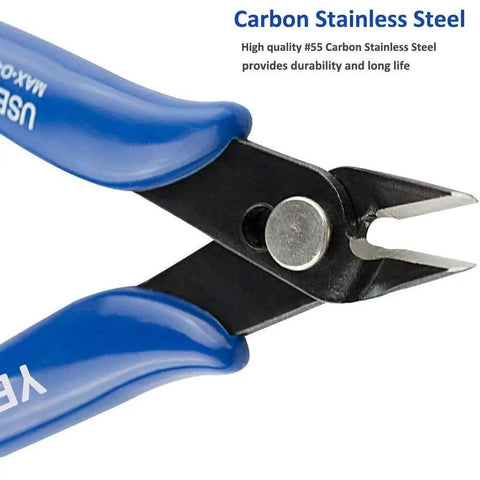 10 Pack Flush Wire Cutters Pliers Set With Diagonal Side Cutting Jaws For Jewelry Making And Crafts Ultra Sharp High Carbon Steel Blades Five Inch Palm Size For Clean Precise Cuts