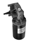 24V DC Worm Gear Motor 52 RPM Reversible Beefy High Torque Electric Gearbox Reduction With Left Threaded Shaft GW70105 in silver