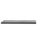 Graphite Plate 50mm x 50mm x 2mm Block For Experimental Electrolysis And Electroplating, side view, high purity conductive graphite black
