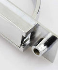 Slick Hidden Cabinet Handles Pack Of Two Smooth Rotating Zinc Alloy Pulls In Brushed Nickel Finish No Sweat Setup To Refresh Your Drawers Or Closet Doors Quick close-up showing the smooth finish and mounting detail.