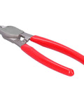 Heavy Duty Manual Cable Cutter For Aluminum And Copper Wires, Ratcheting Insulation Pliers with red handles, side view