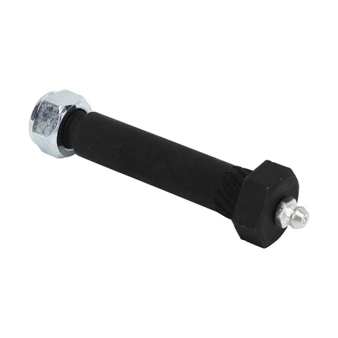 Top Shelf Steel Trailer Axle Wheel Hanger Wet Bolt With Easy Grease Zerk and Bulletproof Locknut, heavy-duty steel construction.