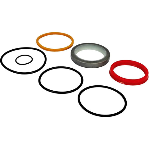 Heavy Duty Hydraulic Cylinder Seal Kit For Bush Hog Front End Loader M300 And Two And A Quarter Inch Cylinder With One And A Half Inch Rod Fits 2426QT 2427QT 2446QT 2447QT Mid Mount Loader Rebuild Kit, seal rings