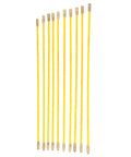 10 Pack 4mm Fiberglass Fish Tape Pull Push Wire Kit With Brass Connectors For Snaking Through Tight Walls Attics Crawl Spaces And Ceilings Easily, rods lined up