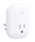 1350 Joules Single Outlet Surge Protector for TV PC Xbox PS5 Refrigerator and more, 15A 1875W wall surge protector, white, front view