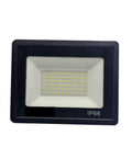 AOTTSD Outdoor LED Floodlight 50W 100W 200W, IP66 Waterproof Super Bright (4000K,100W) front view with bright LEDs.