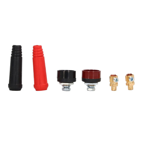 Welding Cable Panel Connector Set 12 Pcs Quick Connect Plug Socket For Welder Cable Repair Power Supply Connections ABS Panel Connectors