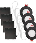 3 Inch Ultra Slim LED Recessed Lighting Kit 4 Pack Dimmable Wet Rated 6 Watt IC Rated Energy Star CEC Title 24