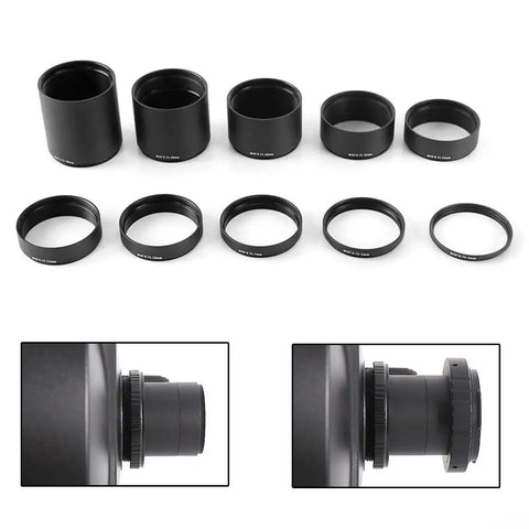 Back Focus Extension Tube For Astronomical Telescope With M48x075 Thread Aluminum Spacer To Help SLR Cameras Reach Focus