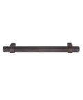 Oil Rubbed Bronze Straight Bar Cabinet Pull 6.63 Inch Length, 5 Inch Hole Center, 1.32 Inch Projection, 10 Pack, front view