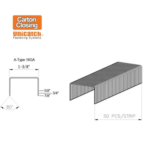 Tough As Nails Workhorse A Type Carton Closing Staples With 1 3 8 Inch Crown And 3 4 Inch Leg Copper Finish for sealing boxes.