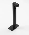 Heavy Duty Floating Shelf Bracket black-coated industrial wall mount for open shelving and countertop extensions, 12-inch, rust-resistant