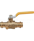 Premium Press Ball Valve With Drain Half Inch Brass Plumbing Valve Heavy Duty Workhorse Lead Free DZR Forged Brass