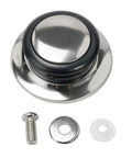Hot Kitchen Pot Lid Knob Replacement Kit featuring heat Resistant Silicone Grip Plus Stainless Steel Handles And Black Screws For 5Mm To 12mm Holes In Glass Cookware And Pans, Perfect Easy Fix Your Lids Today. cookware lid knob kit with screw, washer and silicone pad