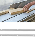 Saw stop setup with two pack 400mm aluminum T-slot tracks for router table and woodworking clamps miter slot jig fixture DIY workbench guide rail