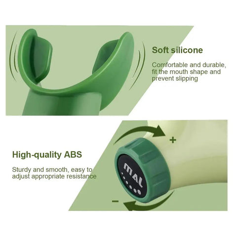 Close-up of Bidirectional Incentive Spirometer showing soft silicone mouthpiece and ABS resistance knob.