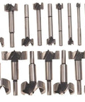 Forstner Drill Bit Set With Wood Case, 16-Piece, Chrome-Steel Bits Deliver Dope, Smooth Flat-Bottom Holes For Decorative Woodwork