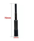 70mm threaded component from 7 Piece Air Rivet Nut Pull Setter Kit With Quick Change Nose Piece Heavy Duty Alloy Steel Hydraulic Rivet Nut Setting Tool