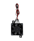 Built Tough 400W Ptc Ceramic Air Heater With Fan For Constant Temperature Electric Radiator, compact black fan with wires.
