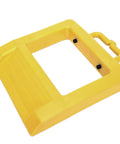 Heavy Duty Pallet Truck Stopper Chock For Pallet Jack 14 Inch Long 12 Inch Wide 2 Inch High Yellow Portable Carrying Handle And Friction Bottom Design Park In Seconds