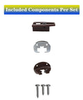 Five Piece Drawer Slides With Metal Backing And Screws, Center Mount Track Guides And Glides For Dressers And Nightstands components