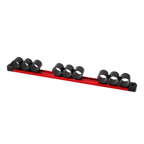 Nine Slot Screwdriver Organizer Wall Mount Rail Heavy Duty Tool Holder For Wrenches Pliers And Scissors ideal for garage use
