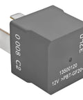 12V Four Pin Relay 13500120 Multi-Purpose Auto Switch, OEM Replacement For Buick Chevy Cadillac, 15-51279 Compatible Relay For Electrical System, Easy Install, Plug-And-Play Ready, Reliable Performance. Black 12V plastic relay with metal pins
