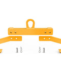 Heavy Duty Vertical Drum Clamp That Hoists 1100 Lb Steel Or Plastic Barrels With Ease For Warehouse Jobs And Industrial Moves Without Breaking The Bank, showing orange metal clamp design.