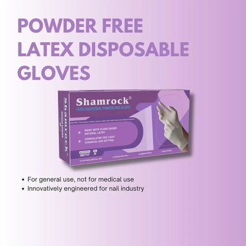 Top Grade 6 Mil Latex Work Gloves Powder Free With Fully Textured Palms For The Ironclad Knockout Grip Built Tough On Industrial Repair Beauty Jobs And Daily Garage Tasks, Small, Pack Of One Hundred in a purple box.
