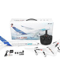 3CH 2.4GHz RC Airplane With EPP Fixed Wing Ready To Fly Model Plane For Adults and remote control kit contents.