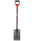 Garden Shovel Flat Spade Edge Trenching Spade With Fiberglass Handle 43 Inch 1050 Manganese Steel Blade Zigzag Tip