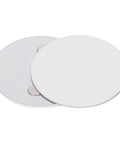 Heavy Duty Magnetic Smoke Detector Mount With Ridiculously Strong Suction And Zero Drill Hassle For Smooth Ceiling Or Wall Setup Including Steel Double Side Tape Two Piece Kit, circular steel mounting plates.