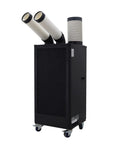 Heavy Duty 8 Liter Portable Air Conditioner With Easy Glide Casters For Garages And Backyard Hangouts 15400 Btu Spot Cooler on wheels.