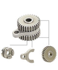 Beefed Up Hardened Steel RC Crawler Transmission Gear Set For 1 By 24 And 1 By 18 Scale Models Precision Machined Gearbox Upgrade