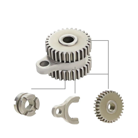 Beefed Up Hardened Steel RC Crawler Transmission Gear Set For 1 By 24 And 1 By 18 Scale Models Precision Machined Gearbox Upgrade