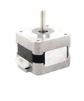 Nema 17 Stepper Motor 42x42mm Frame 1.8 Degree 28N.cm Torque 0.4A 2 Phase 4 Wires For DIY 3D Printers And CNC Machines, Compact 42BYGH Stepping Motor For X Y Z Axis Drives, Ready To Rock Precision Motion Projects. silver Nema 17 stepper motor with shaft and connector