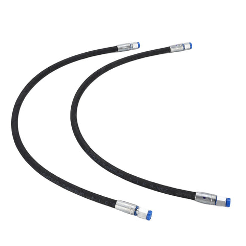 2 Pack Excavator Diverter Valve Hoses With Quick Connects One Quarter Inch Interface M14 Rubber Hoses Rated 60 MPa 8702 PSI