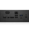 High Performance Thunderbolt Dock TB16 180W USB C Multiport Hub With Eu Power Cord back view showcasing multiple ports.