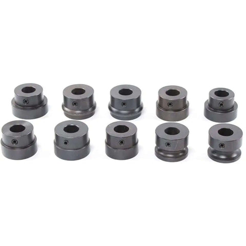 Professional Manual Bead Roller With Six Dies Set For 1.2mm Sheet Metal, showing ten die rollers for shaping and beading metal