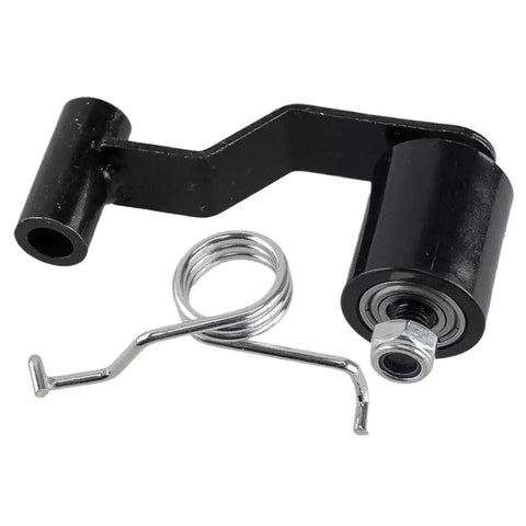 Top Quality Chain Tensioner Spring Roller Slider Guide Adjuster Wheel Pulley Kit For 110cc 125cc 300cc ATV Quad Bike Off Road Riding Gear, black metal