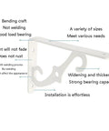 Built Different Wrought Iron Shelf Bracket, Decorative Corner Wall Mount showing strong load-bearing and easy installation features.