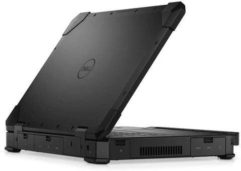 Rugged Laptop Featuring Intel Core I5, 16Gb Ram, And 512Gb Ssd, showing durable black design and rear ports.