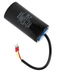 Power Up Start Capacitor For Water Pumps And Industrial Motors 450V 300uF Film Type Plastic Case Double Pin Durable Motor Start Component For Pumps And Equipment 50 By 100 Mm black capacitor with wires