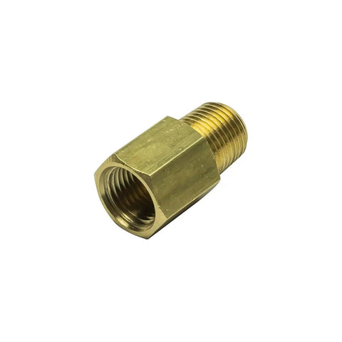 1/8 BSPT Male To 1/8-27 NPT Female Gauge Sensor Adapter Reducer For Oil And Fuel Pressure Gauges Brass Fitting For Universal Sensor Installation