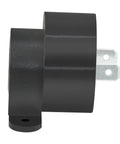 Side view of a Five Pack Golf Cart Reversing Horn Siren Buzzer Kit 12V-48V Universal Fit For Most Golf Carts, Plastic Body, One Color.