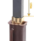 Vacuum Motor Carbon Brushes Replacement For Ametek Lamb 333261 33326-1 4 Pack showing dimensions.