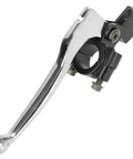 Left Brake Handle Clutch Lever Perch for Mini Bikes and Dirt Bikes Fits Coleman CT200U Trail 200 BT200X, silver alloy with 22mm mount
